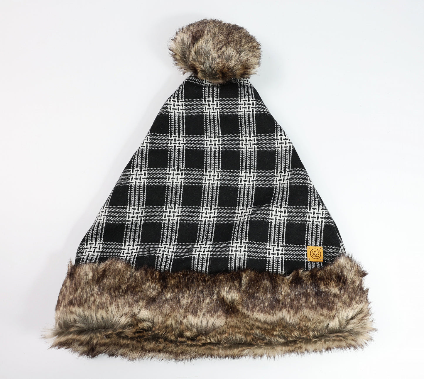 UNISEX PLAID SANTA HAT