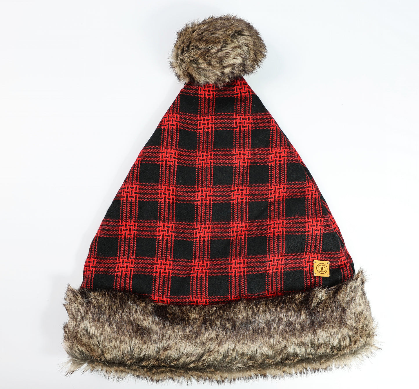 UNISEX PLAID SANTA HAT