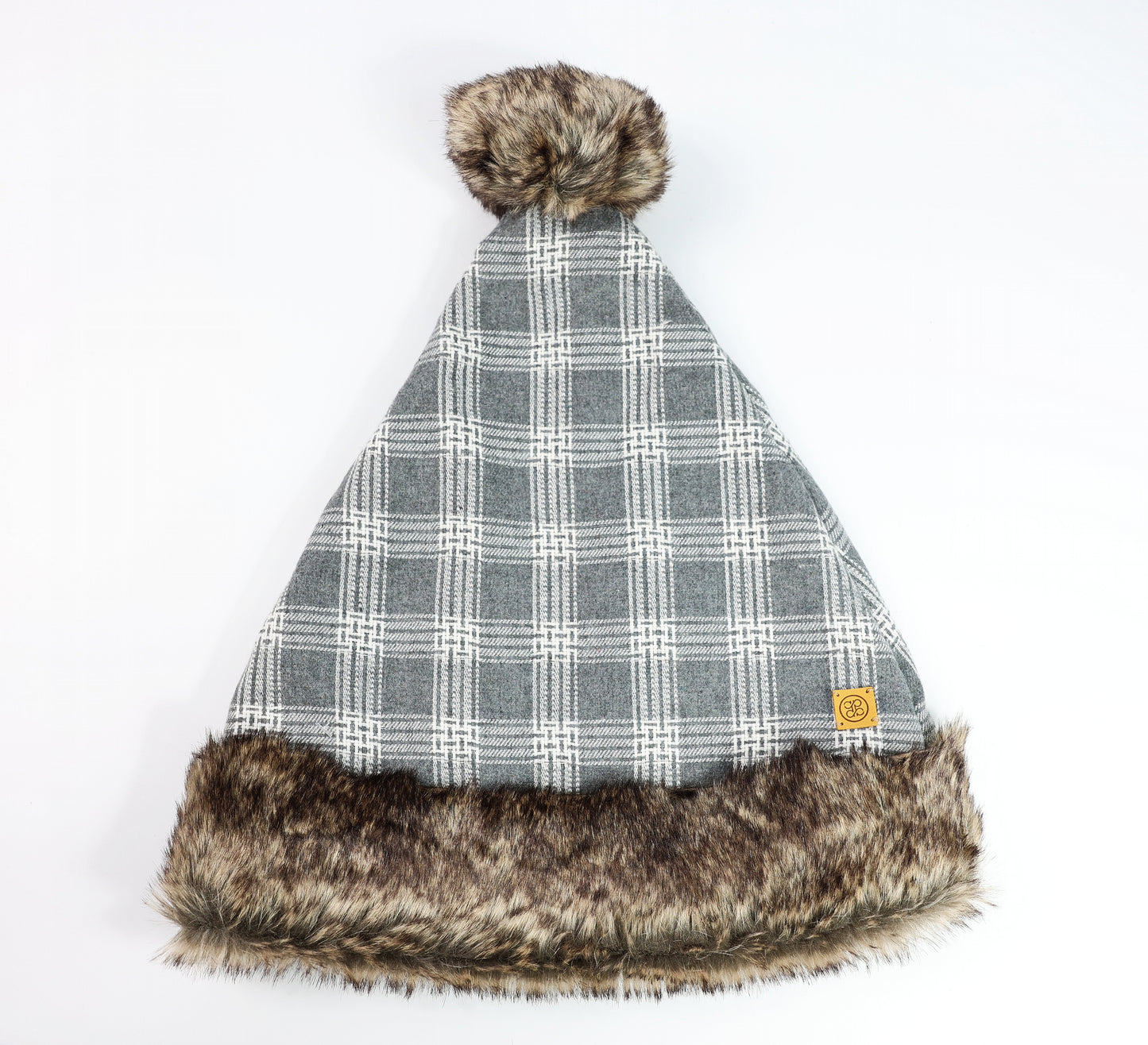 UNISEX PLAID SANTA HAT