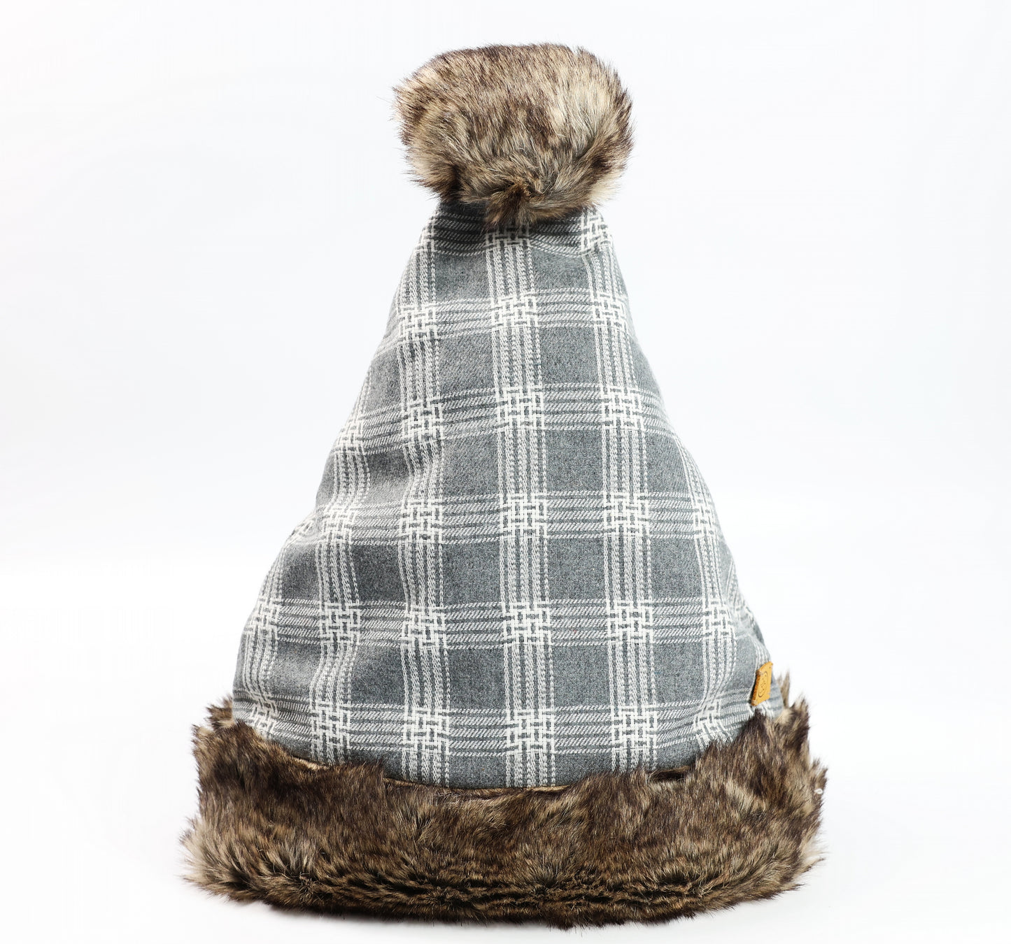 UNISEX PLAID SANTA HAT