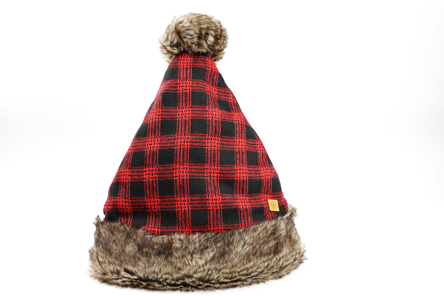 UNISEX PLAID SANTA HAT