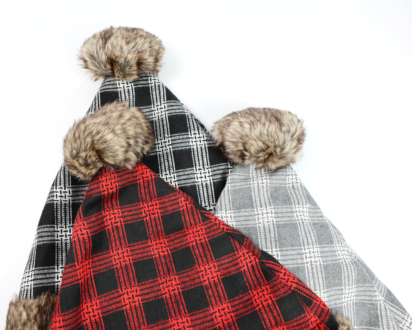 UNISEX PLAID SANTA HAT