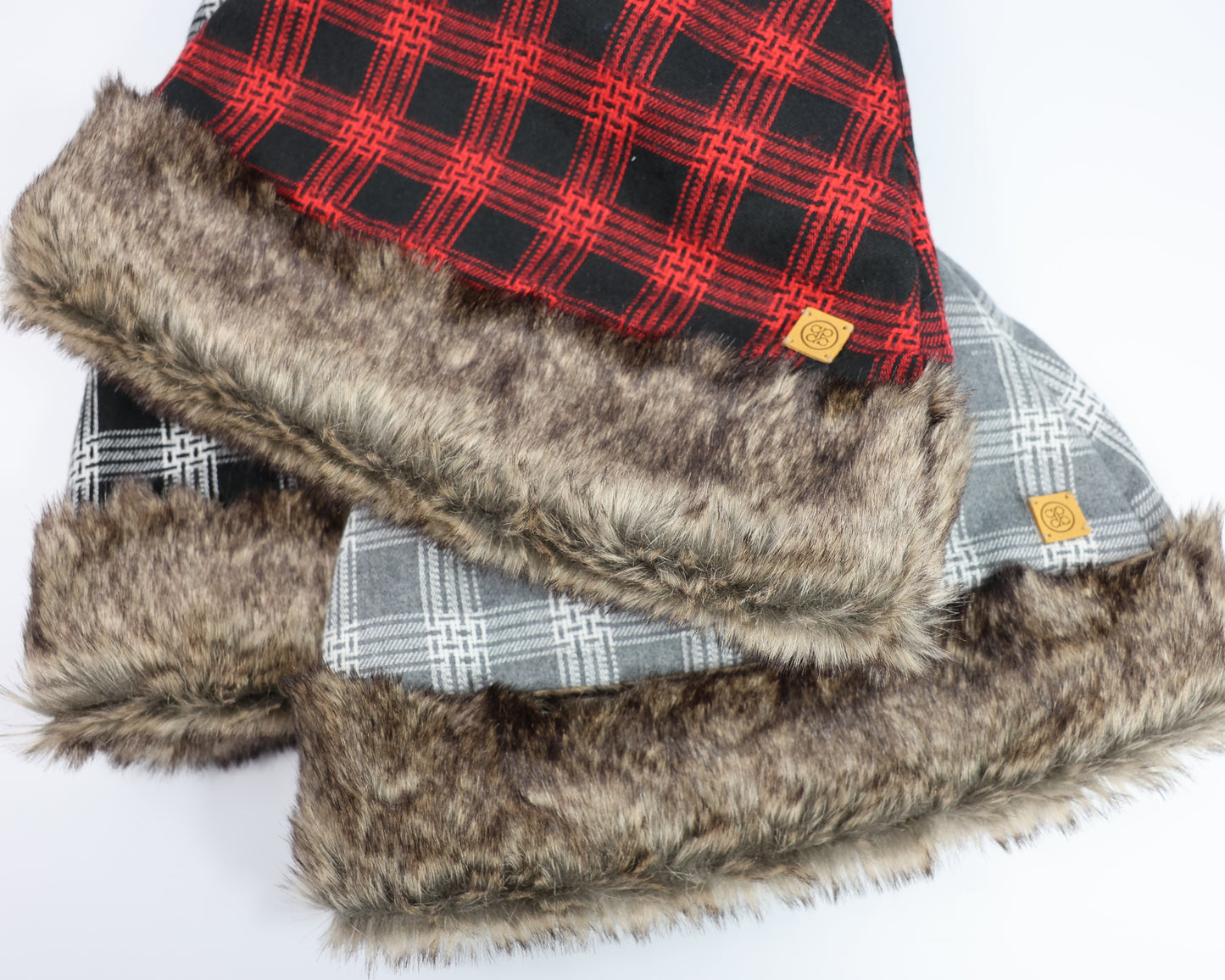 UNISEX PLAID SANTA HAT