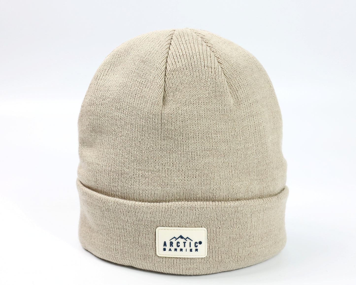 Acrylic 2PLY Knitted Beanie with Microfleece Lining