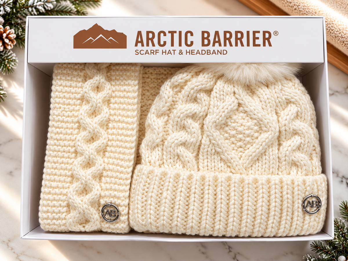 Cable Knit 3-Piece Gift Set