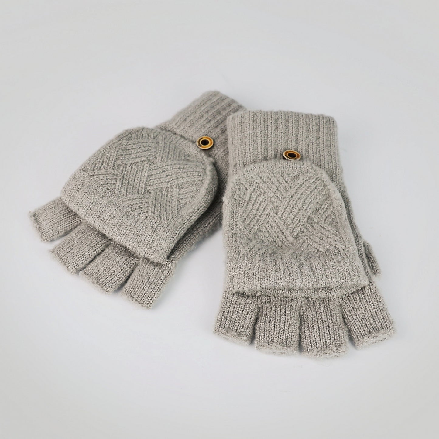 Fingerless Gloves Winter Convertible Mittens