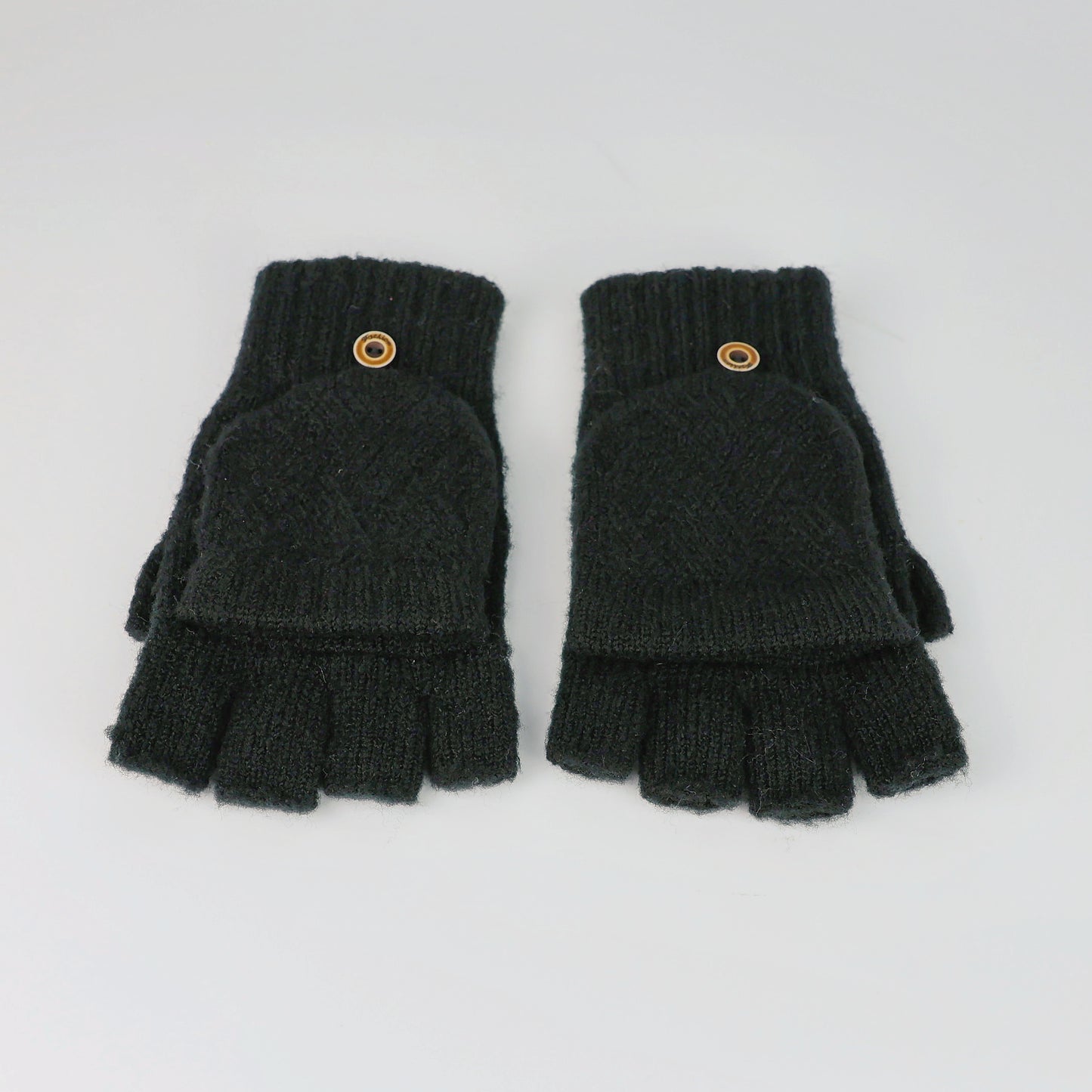 Fingerless Gloves Winter Convertible Mittens