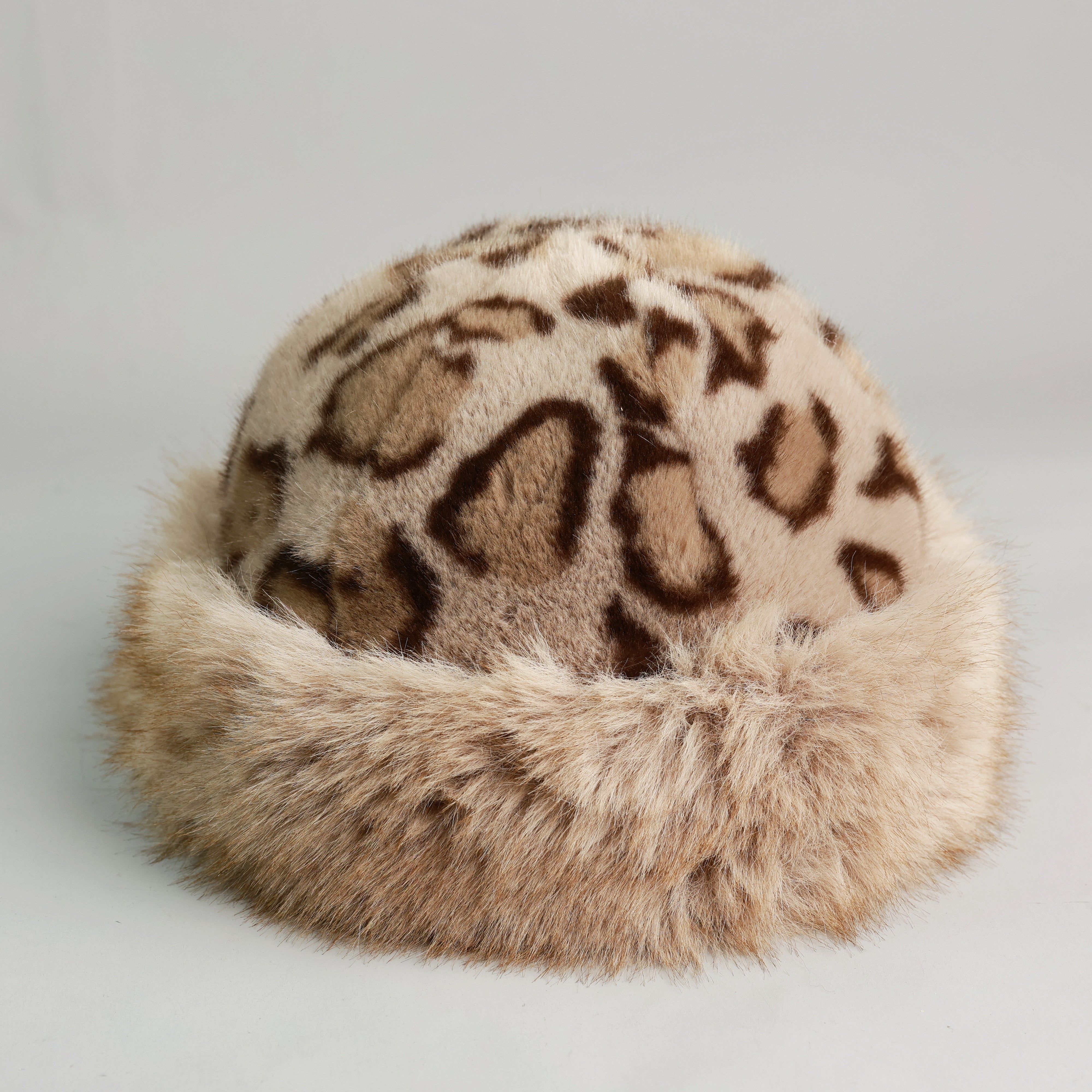 Faux Fur Leopard Bucket Hat – ArcticBarrier