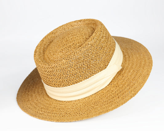 STRAW BOATER with BAND