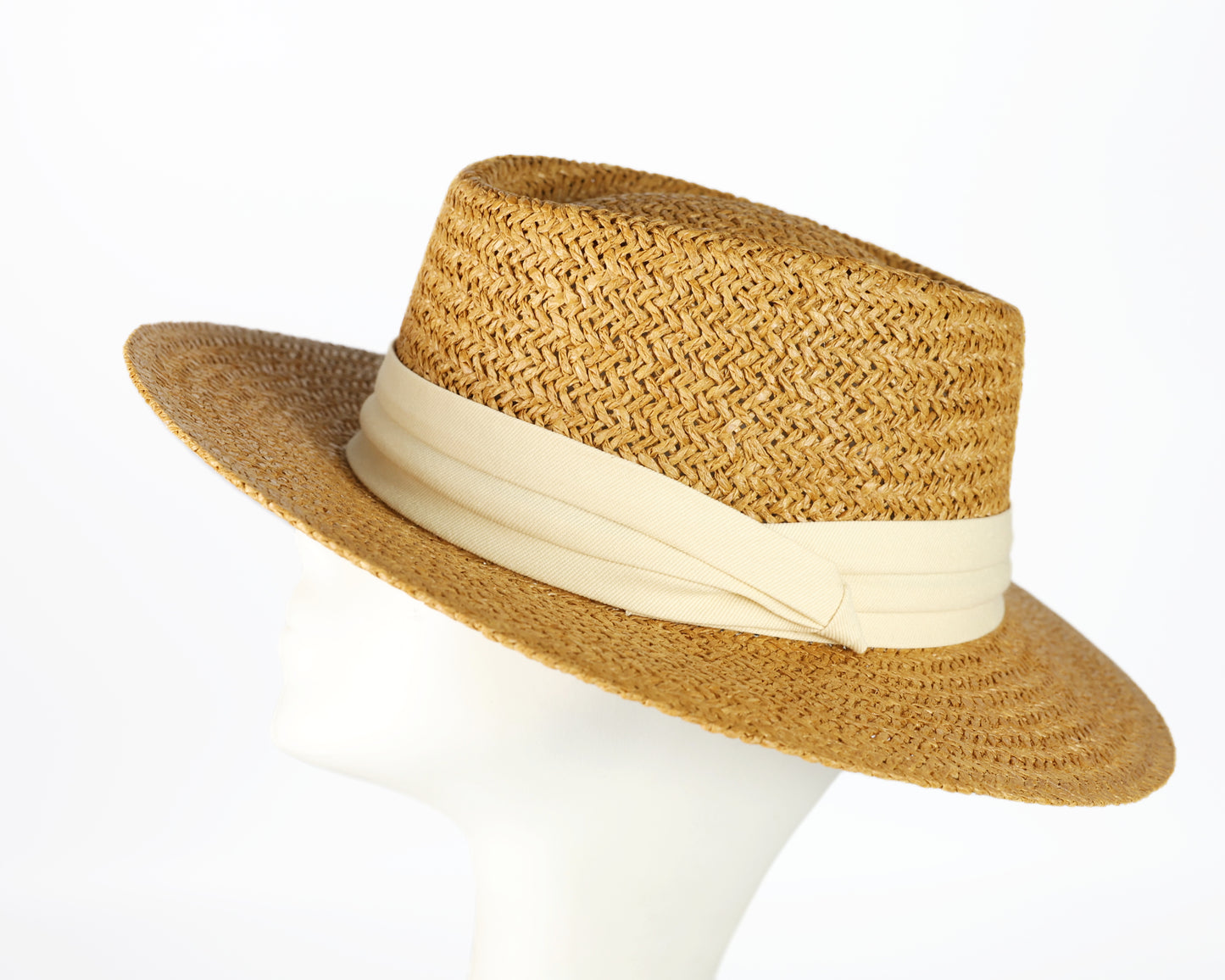 STRAW BOATER with BAND