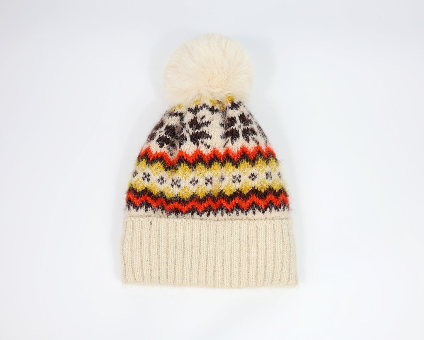 Snow Flake Beanie with Microfleece Lining