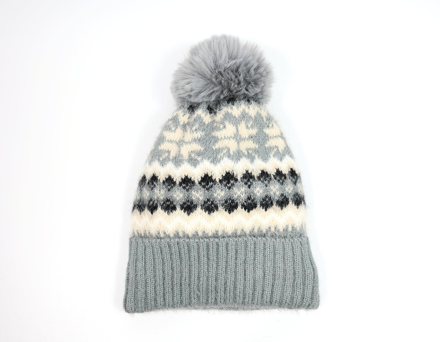 Snow Flake Beanie with Microfleece Lining