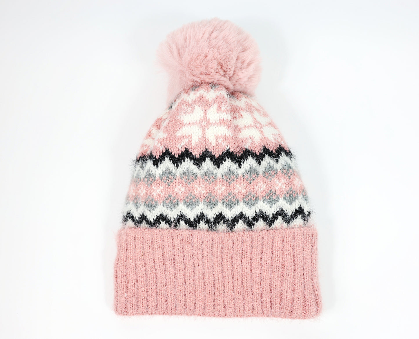 Snow Flake Beanie with Microfleece Lining
