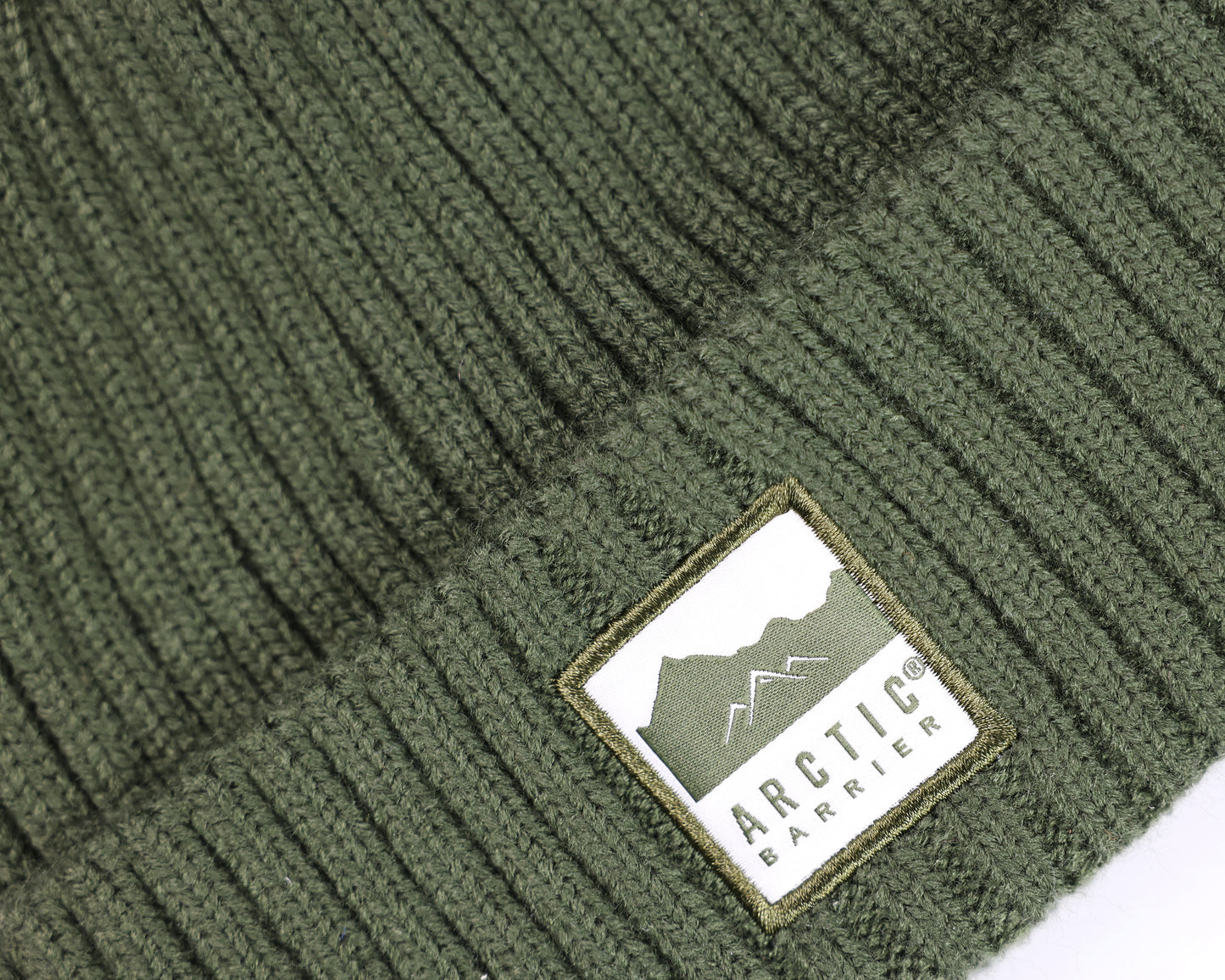 Knitted Rib Acrylic Beanie with Lining