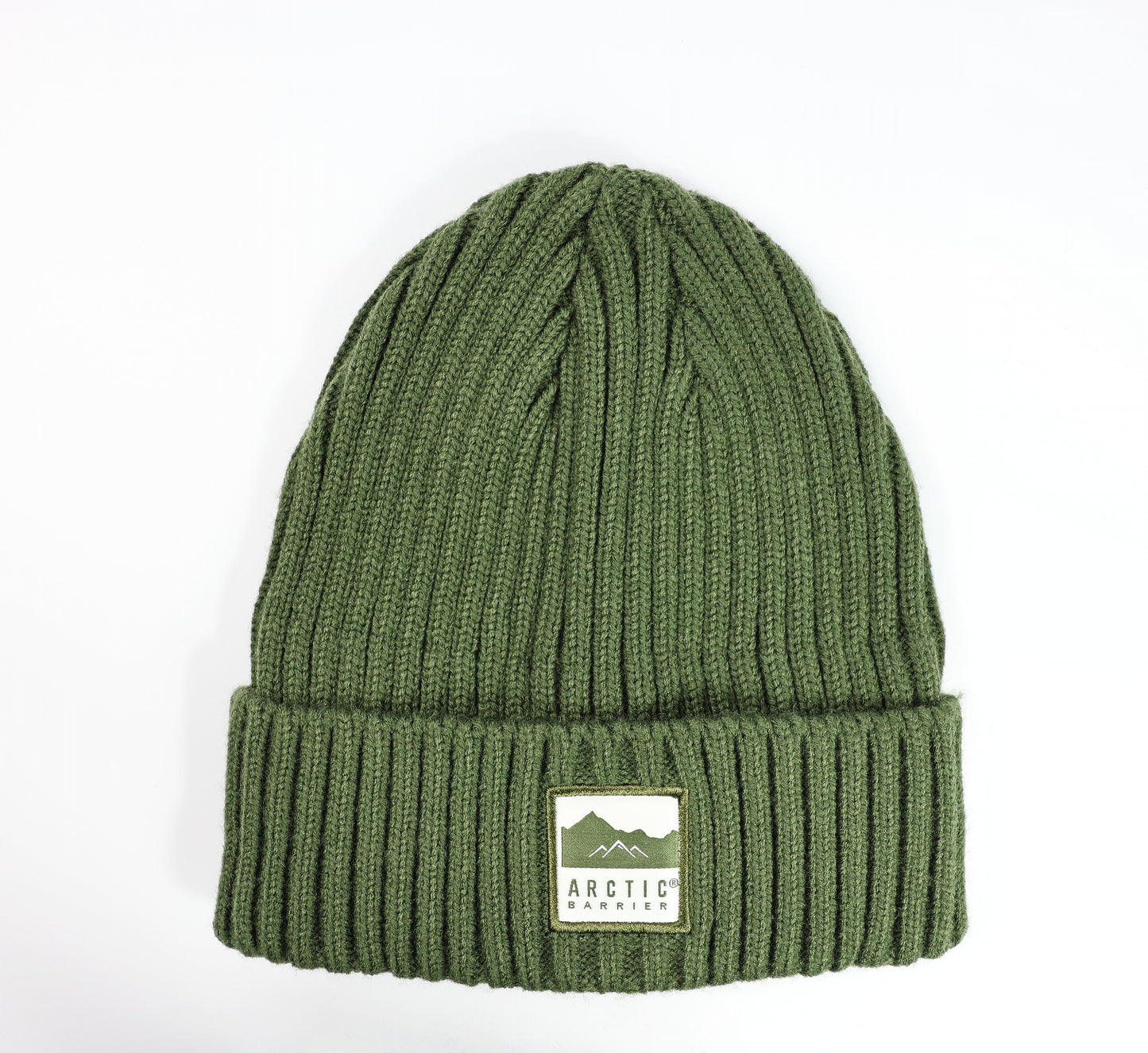 Knitted Rib Acrylic Beanie with Lining