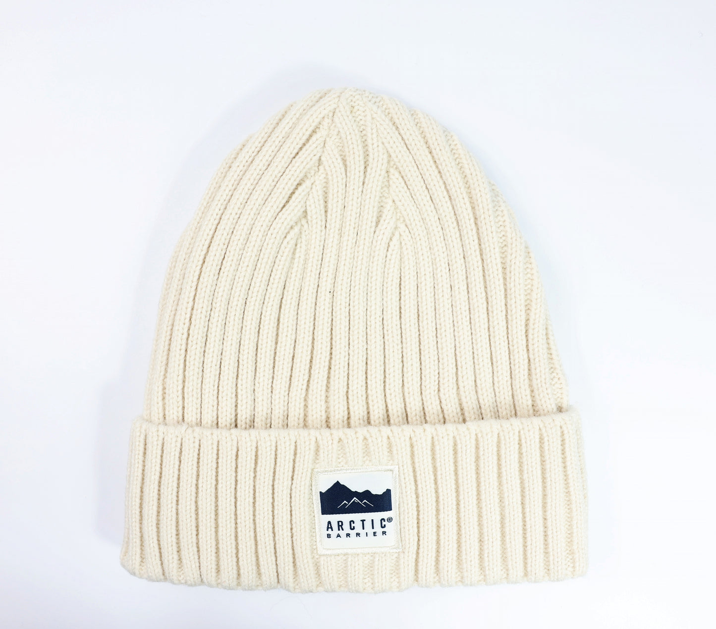 Knitted Rib Acrylic Beanie with Lining