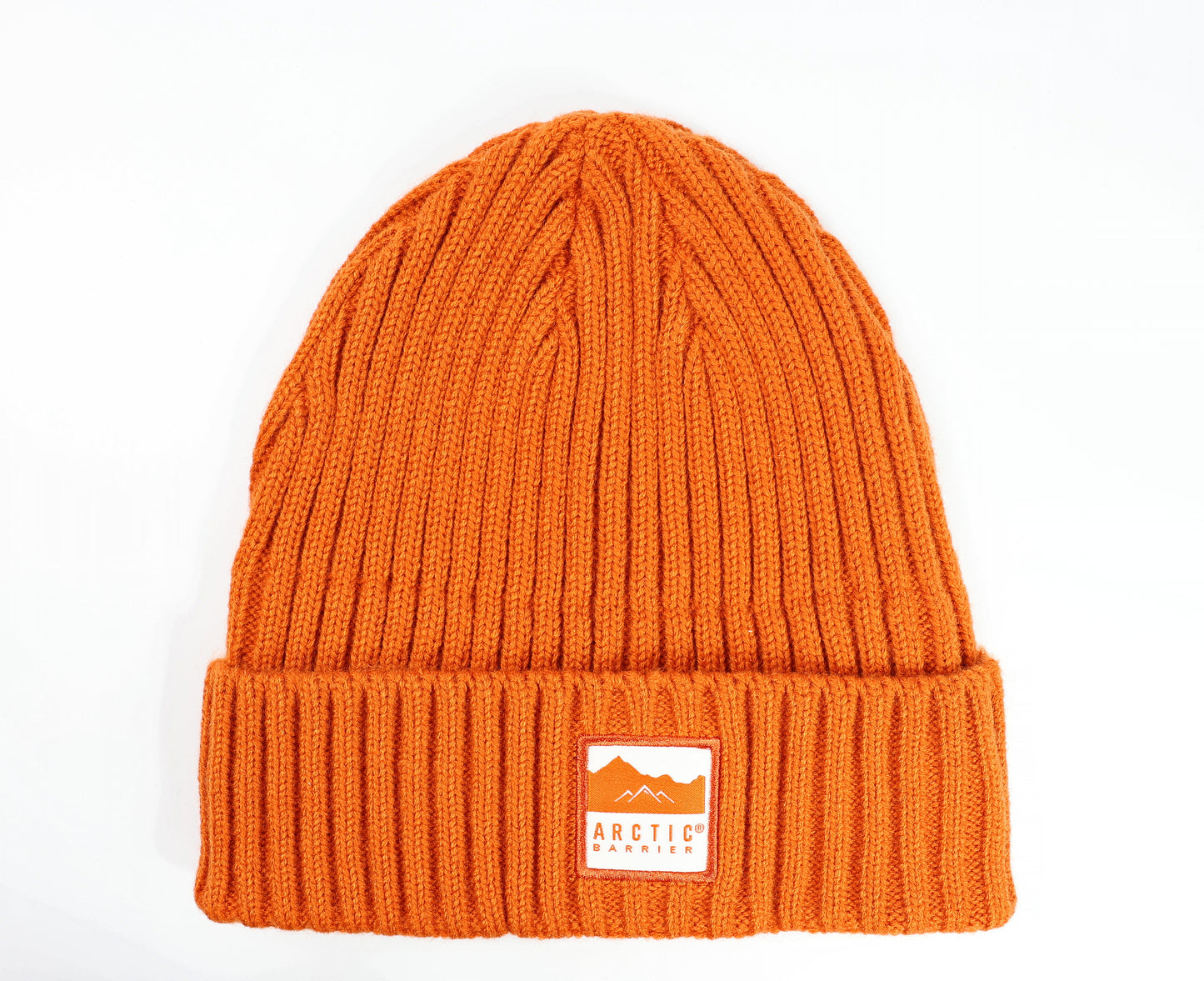 Knitted Rib Acrylic Beanie with Lining