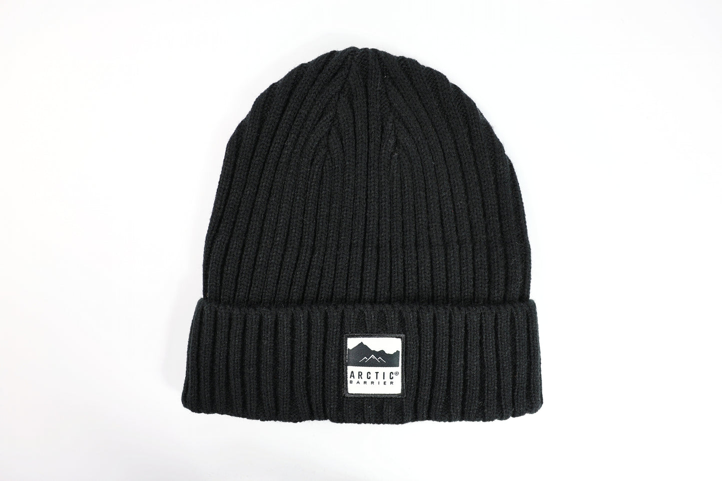 Knitted Rib Acrylic Beanie with Lining