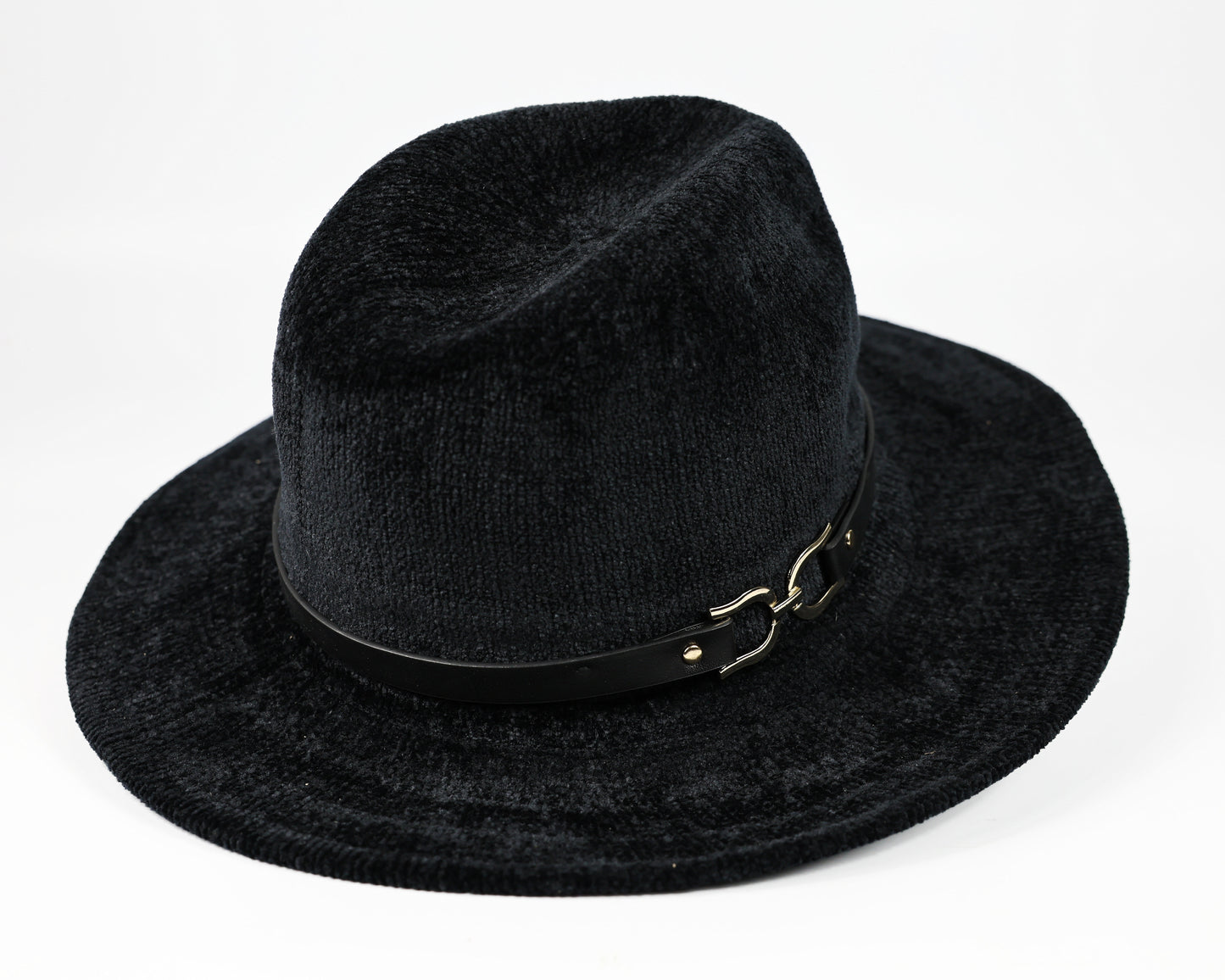 Black Felt Fedora Hat