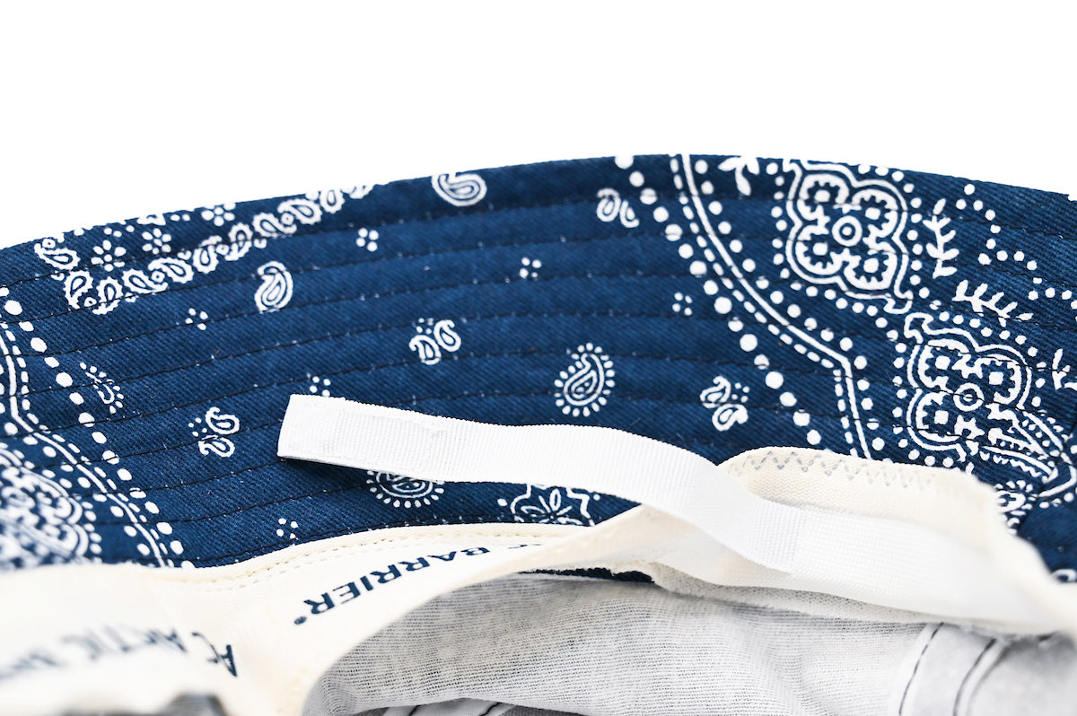 UNISEX PRINTED CHAMBRAY BUCKET HAT