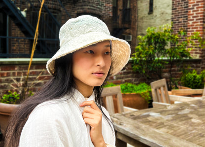UNISEX FLORAL BURNOUT  TERRY BUCKET