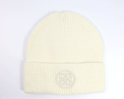 UNISEX AB LOGO CABLE KNIT BEANIE