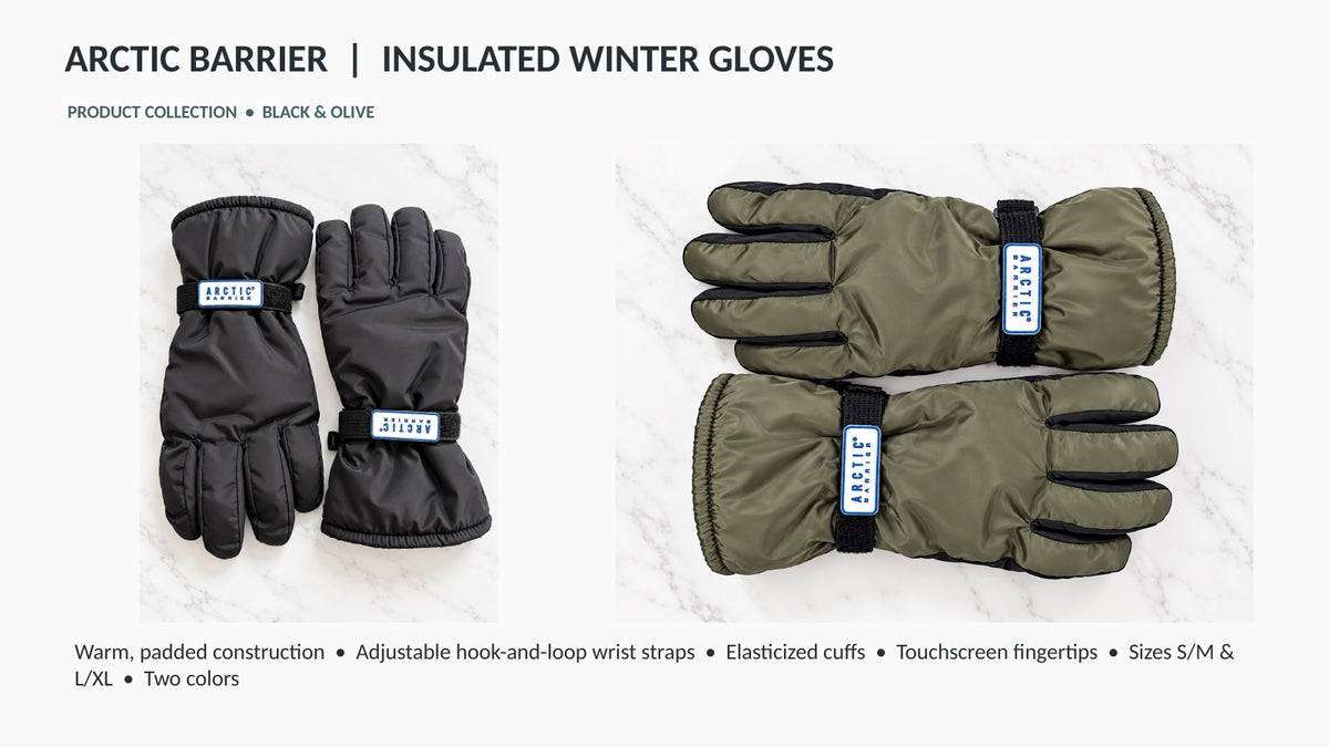 Men’s Insulated Touchscreen Ski Gloves