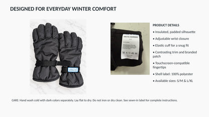 Men’s Insulated Touchscreen Ski Gloves