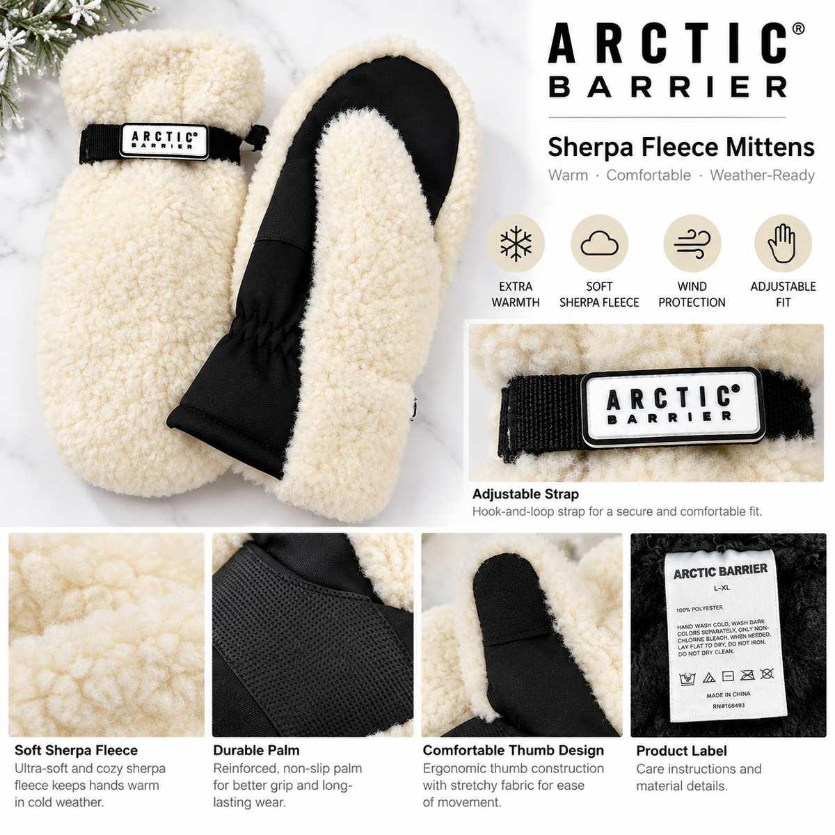 Sherpa Fleece Mittens