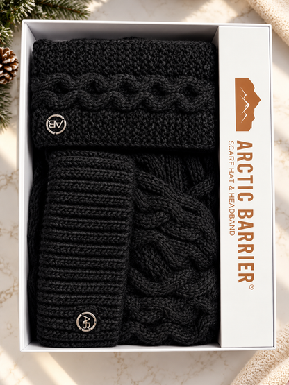 Cable Knit 3-Piece Gift Set