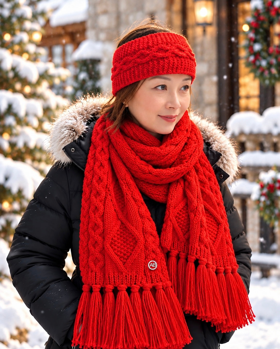 Cable Knit 3-Piece Gift Set