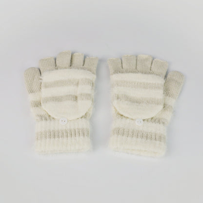 Fingerless Gloves Winter Convertible Mittens