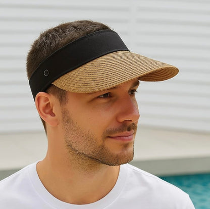 Brim Beach Foldable Straw Visor