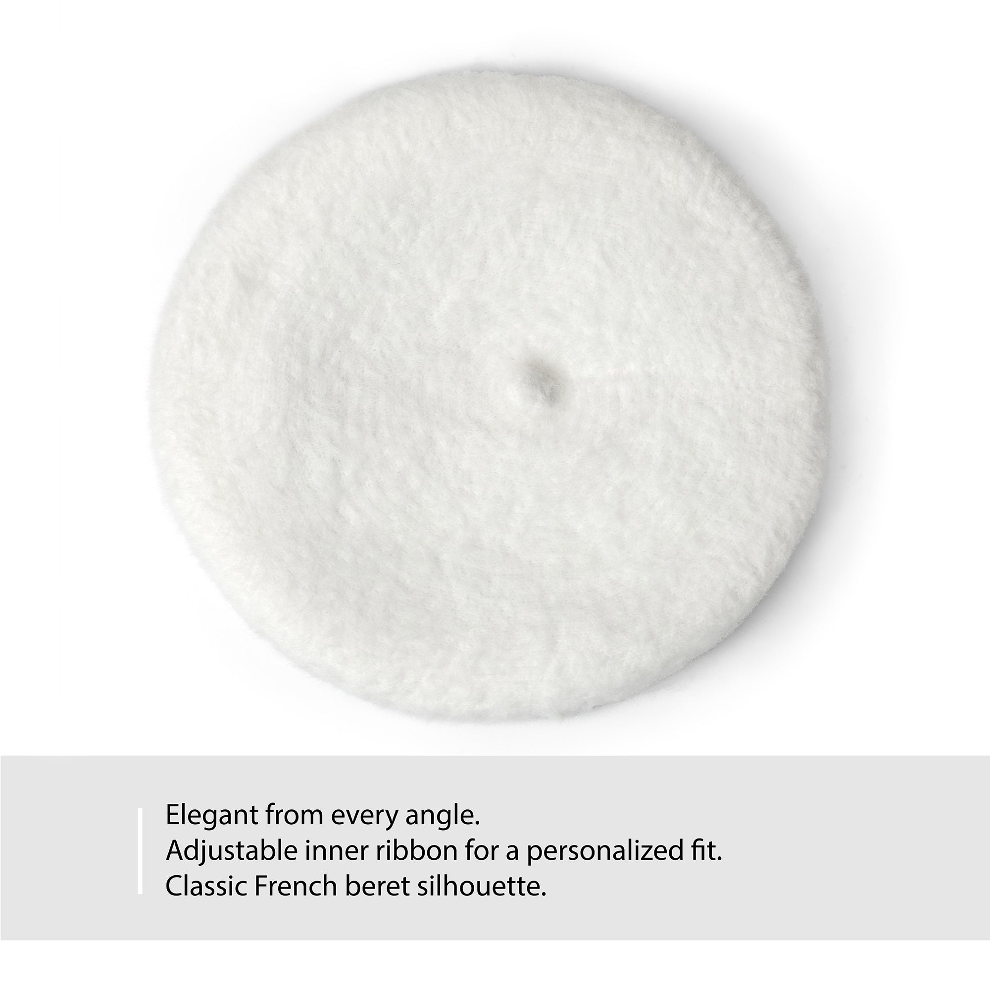 Faux-Fur Pure White Beret – ArcticBarrier