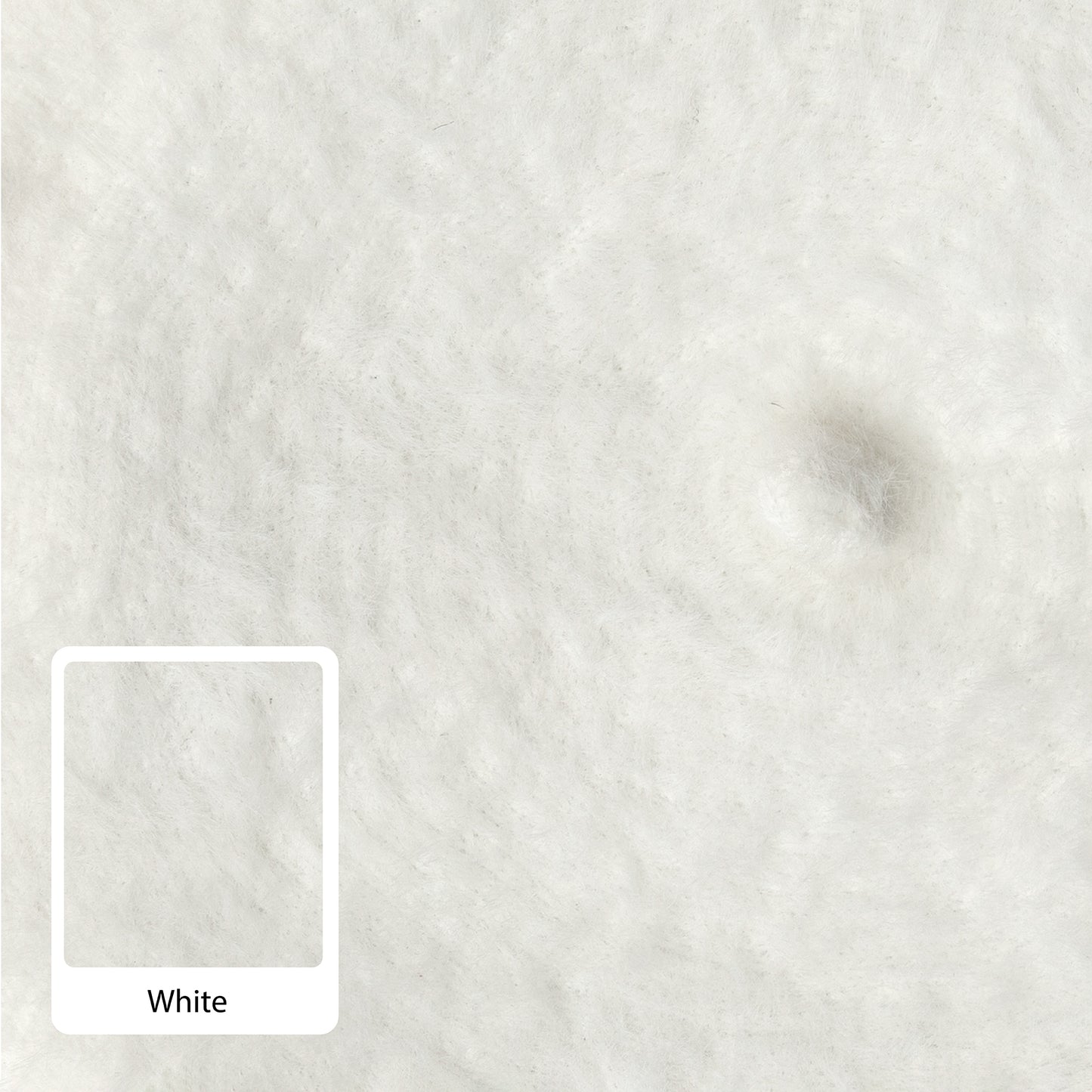 Faux-Fur Pure White Beret