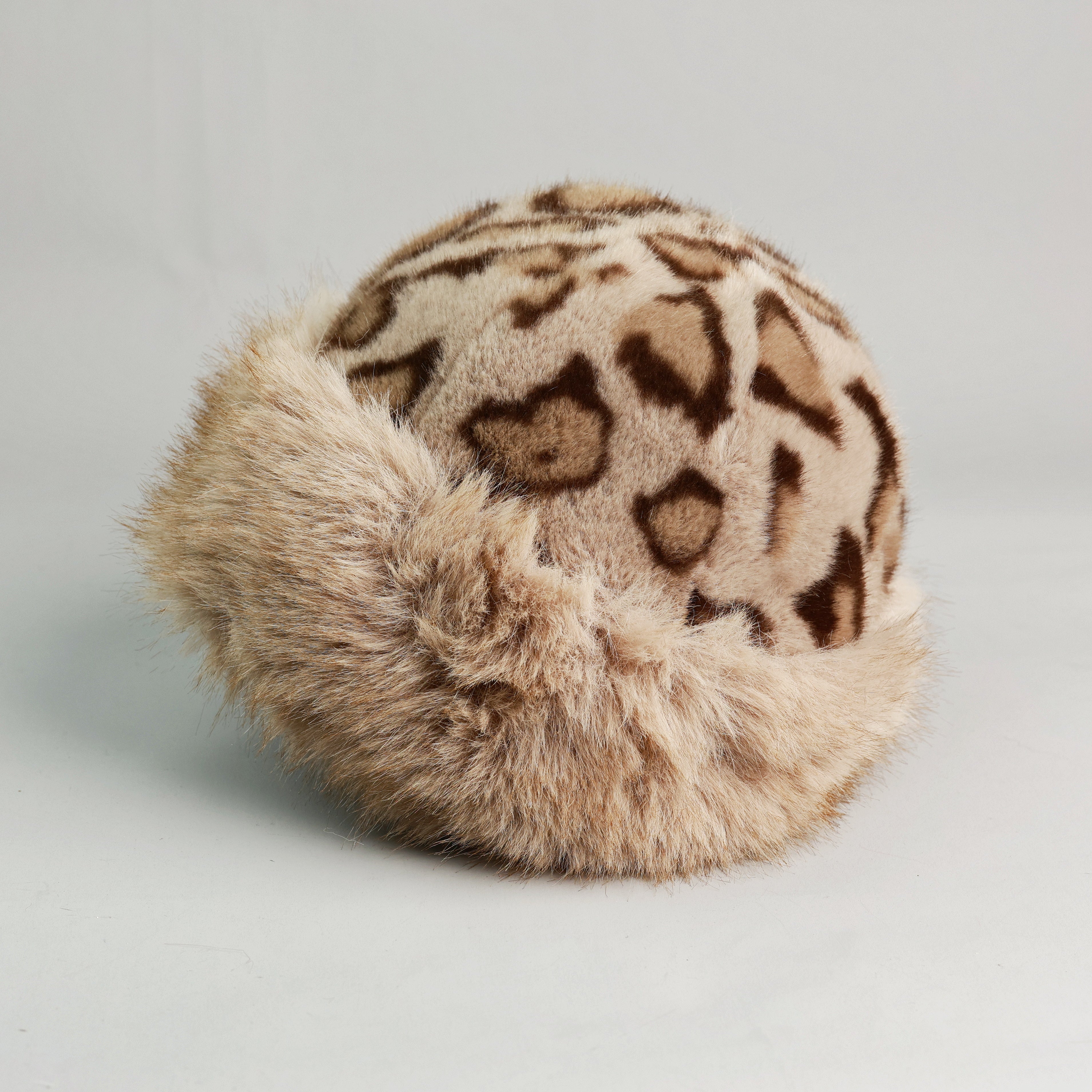 Faux Fur Leopard Bucket Hat – ArcticBarrier