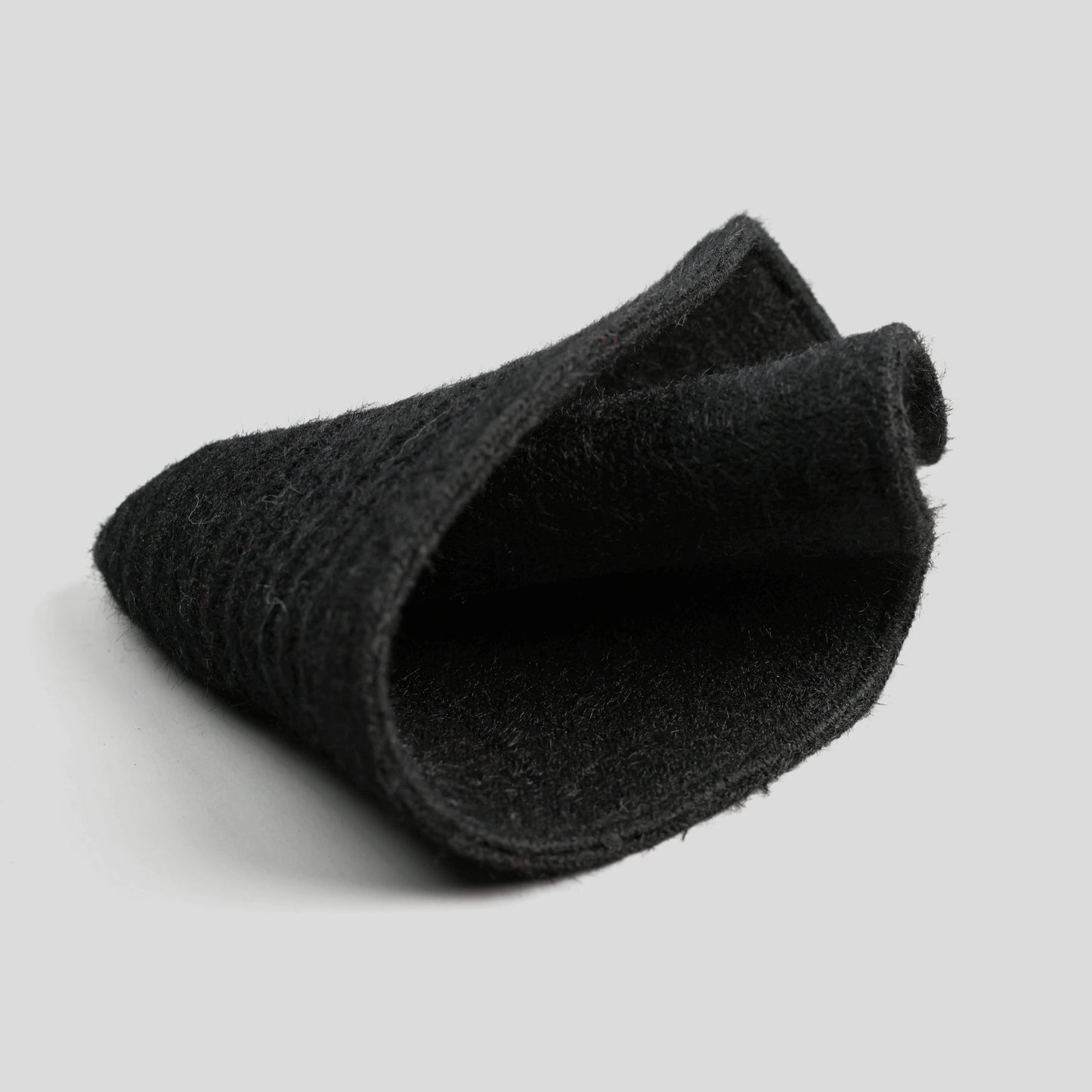 Knit Versatile Black Bucket Hat