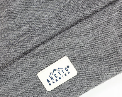 Acrylic 2PLY Knitted Beanie with Microfleece Lining