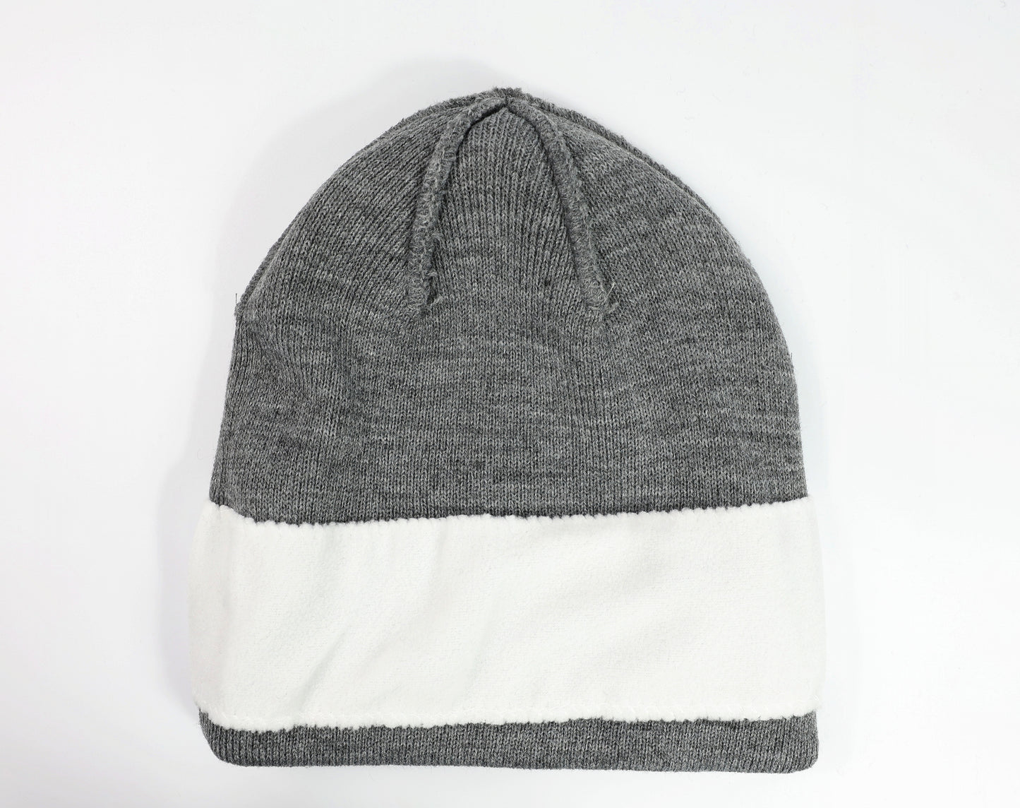 Acrylic 2PLY Knitted Beanie with Microfleece Lining
