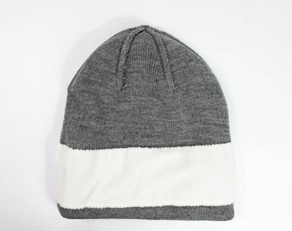 Acrylic 2PLY Knitted Beanie with Microfleece Lining