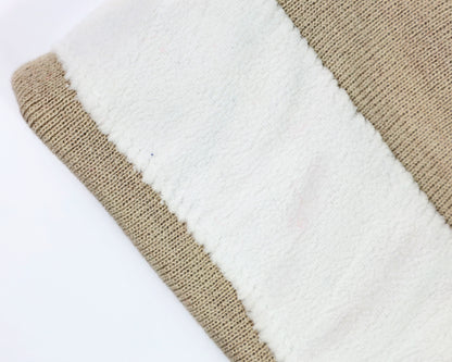 Acrylic 2PLY Knitted Beanie with Microfleece Lining