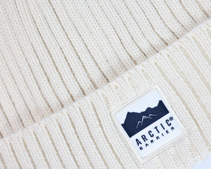 Knitted Rib Acrylic Beanie with Lining