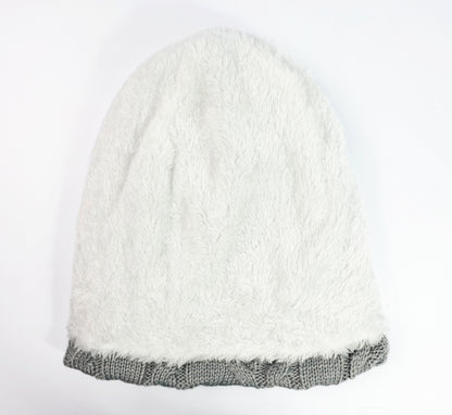Women Cable Lined Knitted Beanie