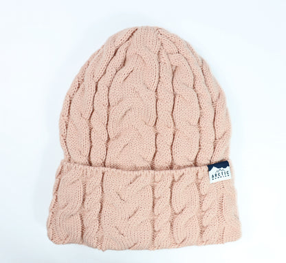 Women Cable Lined Knitted Beanie
