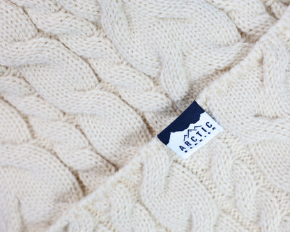 Women Cable Lined Knitted Beanie