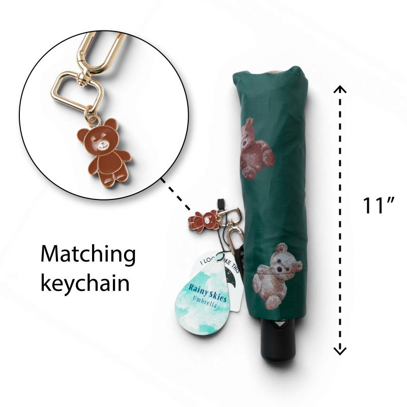 Teddy Umbrella with Charm