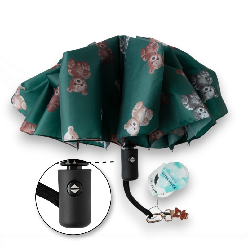 Teddy Umbrella with Charm
