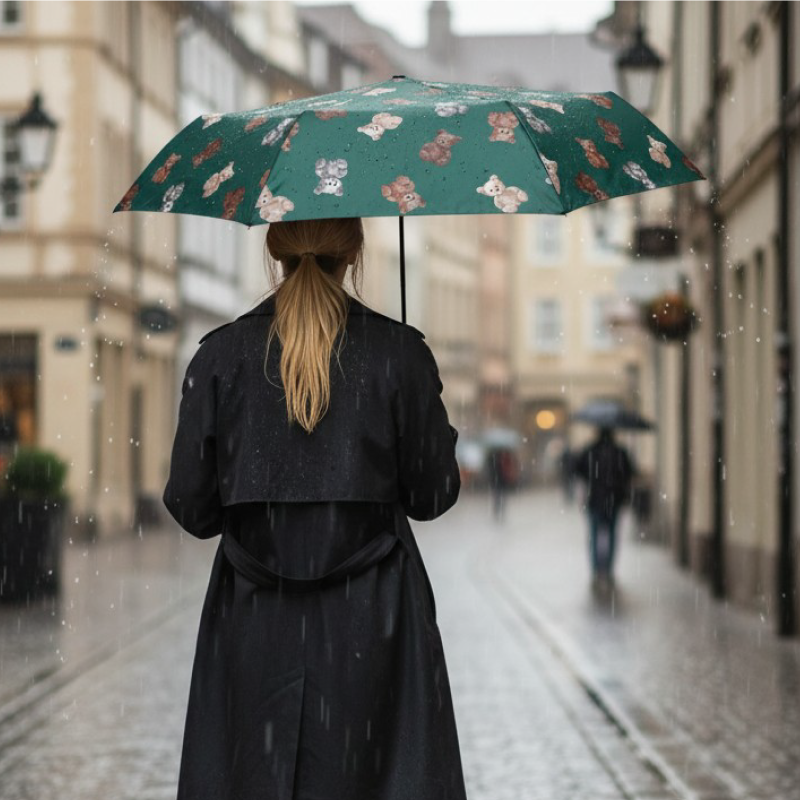 Teddy Umbrella with Charm