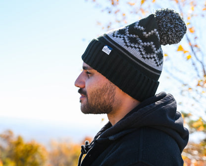 POM BEANIE AND GLOVE  Hat MENS 2PC SET