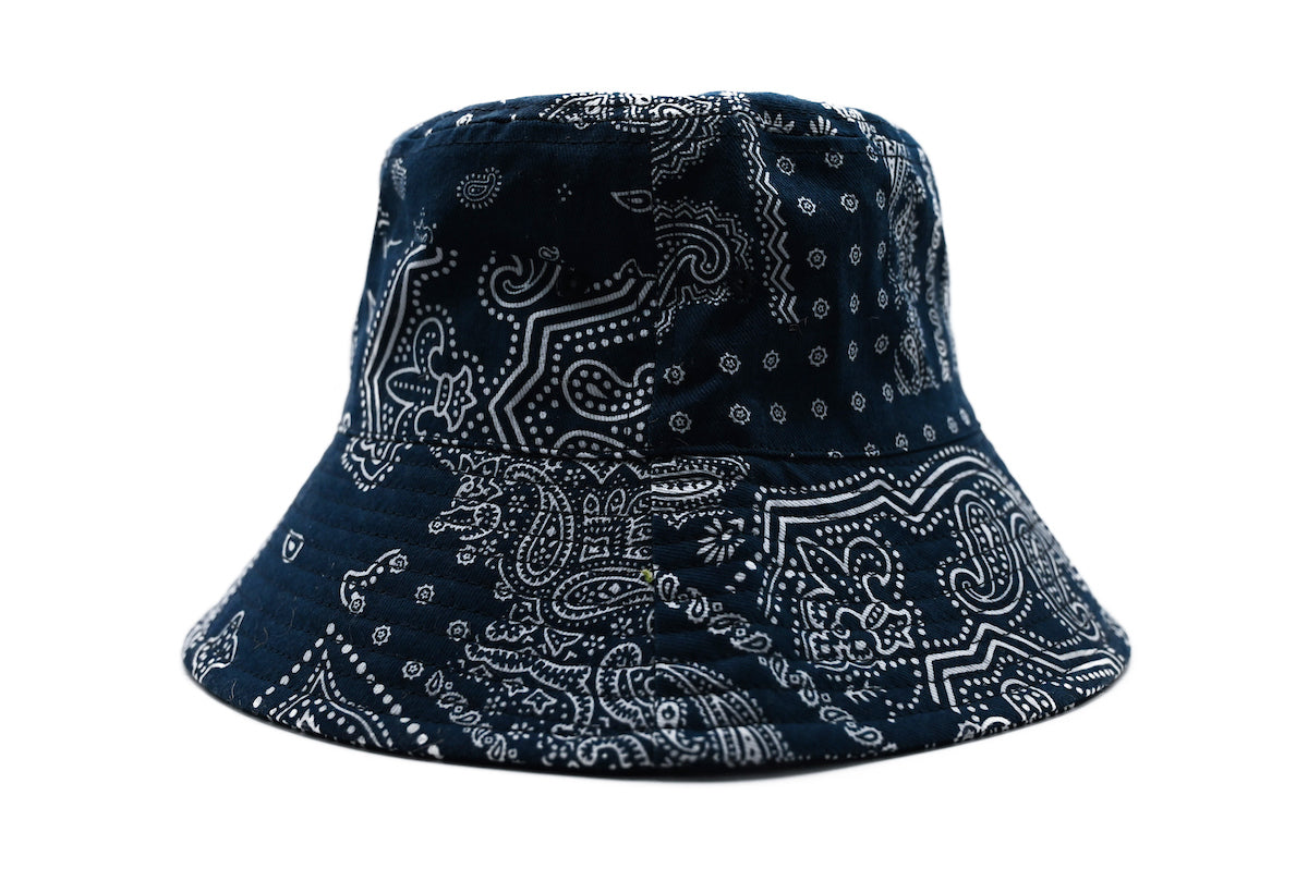 UNISEX PRINTED CHAMBRAY BUCKET HAT